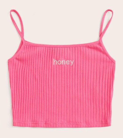 Honey Pink Ribbed Cami