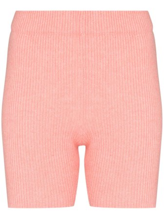 Shop The Elder Statesman ribbed-knit biker shorts with Express Delivery - FARFETCH