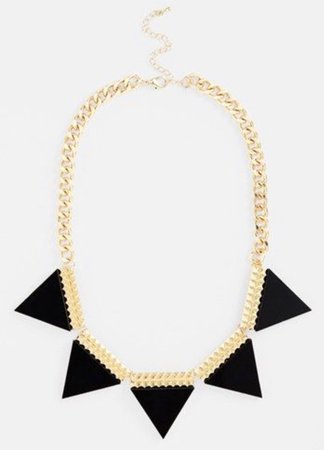 Black Triangle Necklace