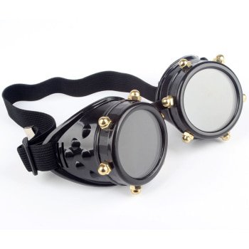 Unisex Gothic Vintage Style Steampunk Goggles Welding Punk Gothic Glasses Cosplay