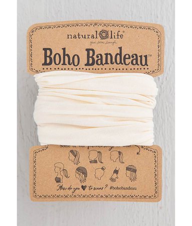 Cream Solid Boho Bandeau™ - Natural Life