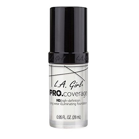 L.A. Girl Pro Coverage Liquid Foundation, White, 0.95 Fluid Ounce : Beauty