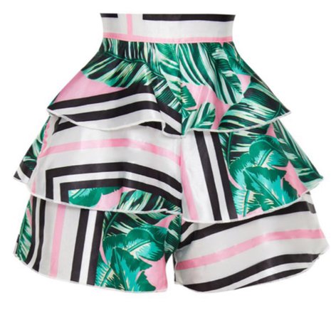 PLT Pink and Green Shorts