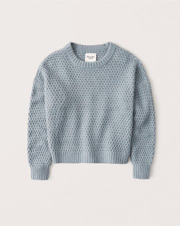 Women's Waffle Stitch Puff Sleeve Sweater | Women's | Abercrombie.com