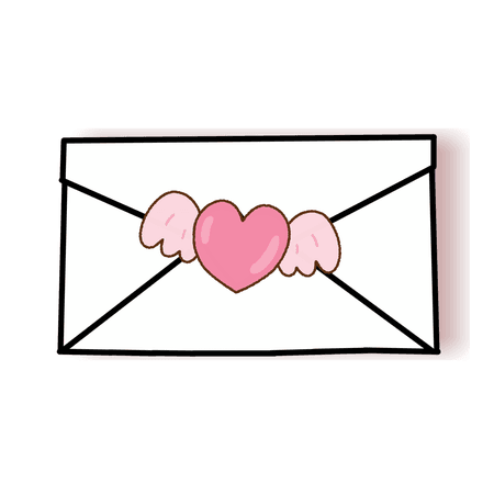 love letter official simple logo