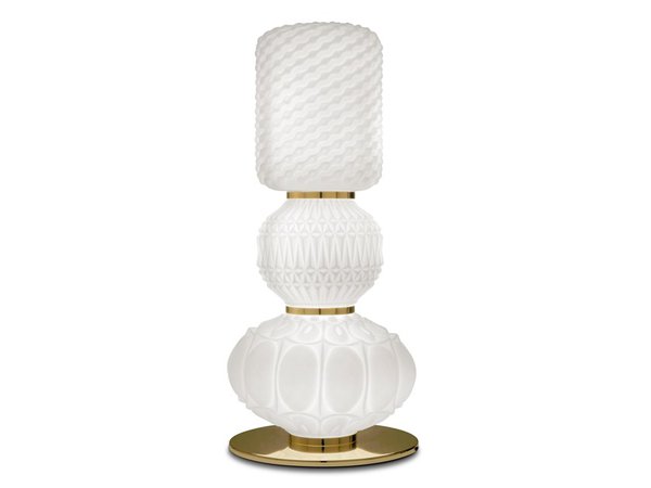 CHAGALL | Satin glass table lamp Chagall Collection By ETRO Home Interiors