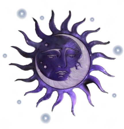 purple sun and moon