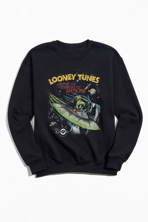 Looney Tunes Marvin The Martian Crew Neck Sweatshirt | Urban Outfitters