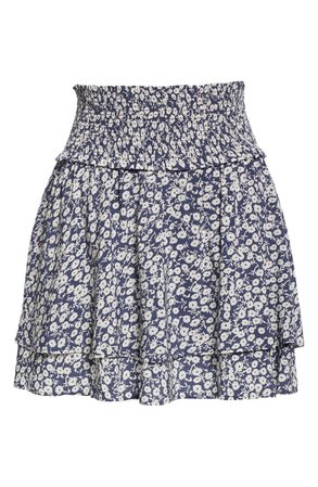 Rails Addison Smocked Floral Miniskirt | Nordstrom
