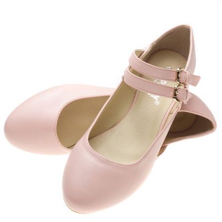 pastel pink mary janes