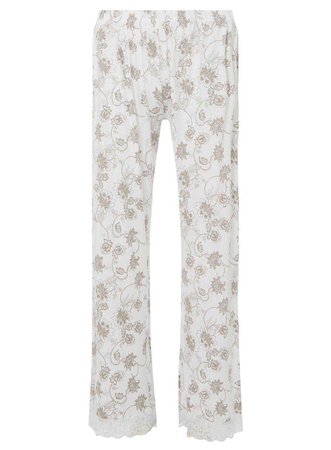 Mink Floral Print Summer Pyjama Trousers - Nightwear & Loungewear - Clothing - Dorothy Perkins