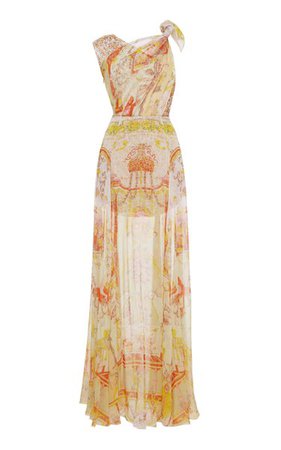 Printed Silk-Chiffon Dress By Etro | Moda Operandi