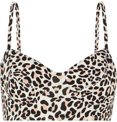 Leopard-print Underwired Bikini Top - Leopard print