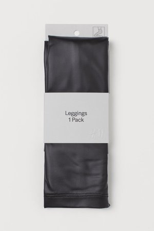 Faux Leather Leggings - Black