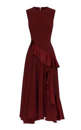 red wine dress
