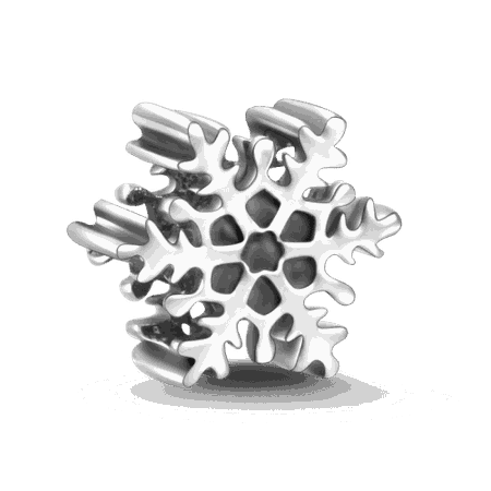 Snowflake Charm Silver - Christmas - Gifts