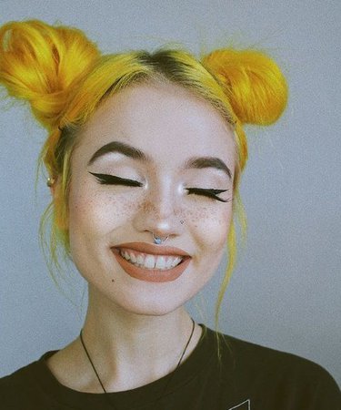 space buns yellow