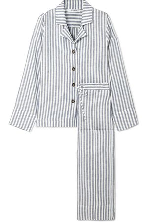 Sleeper | Striped linen-gauze pajama set | NET-A-PORTER.COM