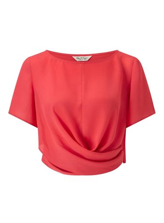 Pink Twist Front Top - Shirts & Blouses - Clothing - Miss Selfridge