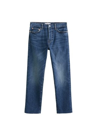 MANGO Straight-medium wash jeans