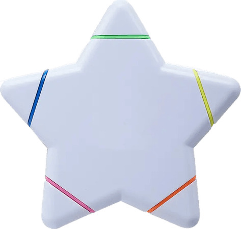White Star-Shaped Highlighter