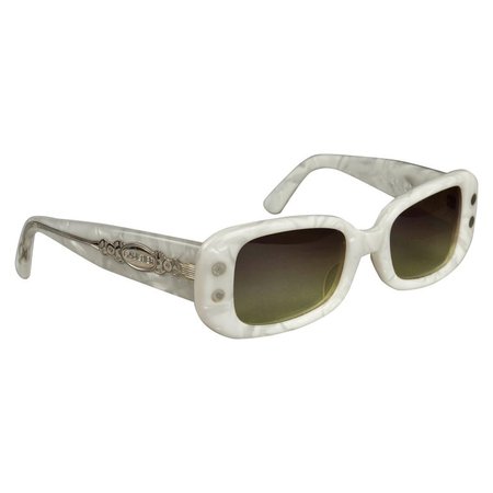 Vintage JEAN PAUL GAULTIER Steampunk White Sunglasses For Sale at 1stDibs