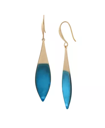 Robert Lee Morris Soho Patina Leaf Drop Earrings & Reviews - Earrings - Jewelry & Watches - Macy's