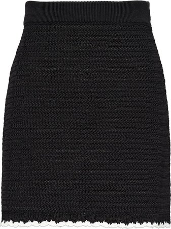 Miu Miu crochet knitted skirt black MMG315IZP - Farfetch