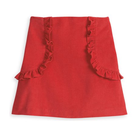 Peppa Skirt, Brick Cord - Kids Girl Clothing Skirts - Maisonette