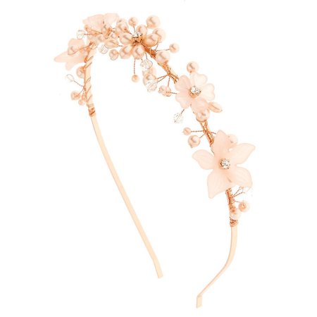 Pink Pearl Flower Headband | Claire's