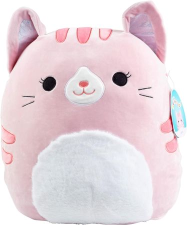 Amazon.com: Squishmallows Large 16" Laura The Pink Cat - Officially Licensed Kellytoy Plush - Collectible Soft & Squishy Large Kitty Stuffed Animal Toy - Add to Your Squad - Gift for Kids, Girls & Boys - 16 Inch : Toys & Games