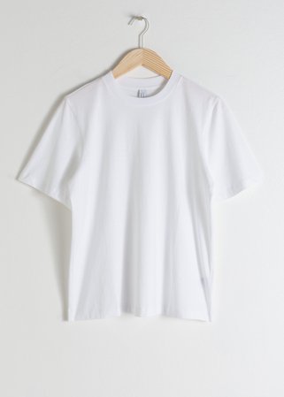 Boxy Organic Cotton Tee - White - Tops & T-shirts - & Other Stories