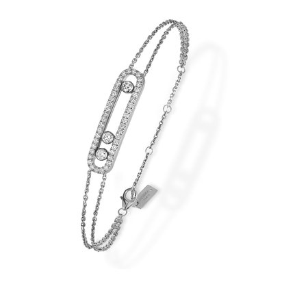 Messika Move Classique Uno Double Pave Bracelet | Bracelets | Jewellery | Mappin & Webb