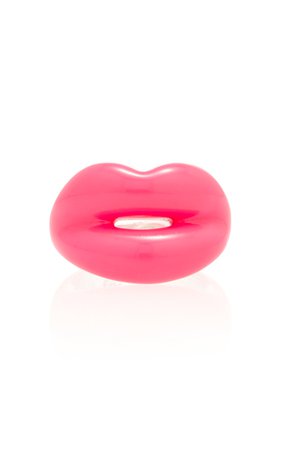 Neon Pink Hotlips Ring by Hot Lips by Solange | Moda Operandi