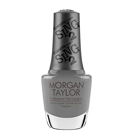 Amazon.com : Morgan Taylor Moon Theater Shine Nail Lacquer, Grey Nail Polish, Grey Nail Lacquer, Fingernail Polish, 0.5 oz. : Beauty & Personal Care