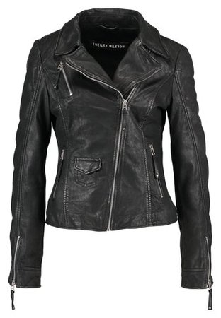 Freaky Nation BLIND TRUST - Leather jacket - black - Zalando.co.uk