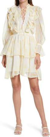 Amy Lynn Floral Ruffle Long Sleeve Dress | Nordstrom