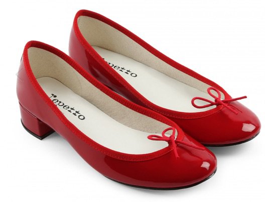 red repetto shoes