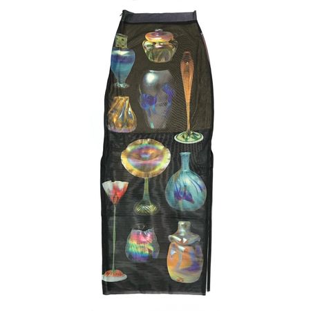[DEPOP: CHINA GOLDMINE] Vase Printed Maxi Skirt