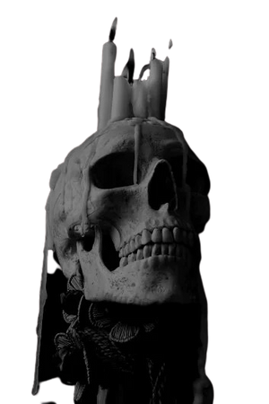 candles skull goth dark aesthetic
