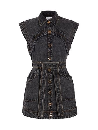 Shop Acler Ledgebrook Denim Mini Dress | Saks Fifth Avenue