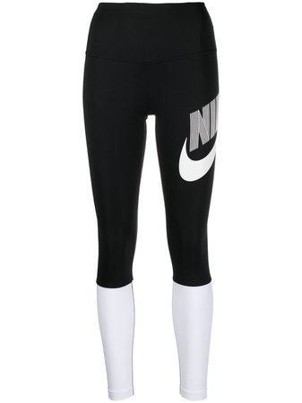 Nike logo-print high-waisted Leggings - Farfetch