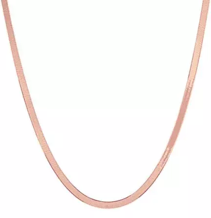 rose gold mens chain necklace