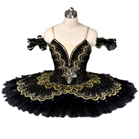 Black Ballet Tutu Costume | Twirling Ballerinas | Swan Lake Tutu