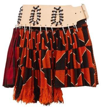 Chopova Lowena - Recycled Tapestry Mini Skirt - Womens - Orange Multi