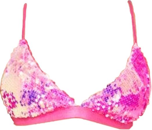 pink sequin bikini