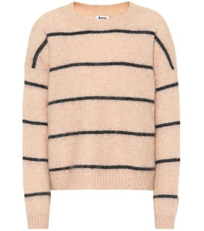 Rhira striped mohair-blend sweater