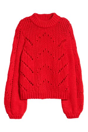 Knit Sweater - Red - Ladies | H&M US
