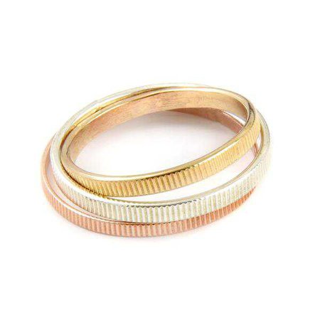 Rings | Shop Women's Gold Sterling Silver Round Ring Jewelry Set at Fashiontage | AGA274GF5