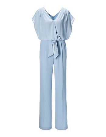 Chiffon top jumpsuit, baby blue, blue | MADELEINE Fashion